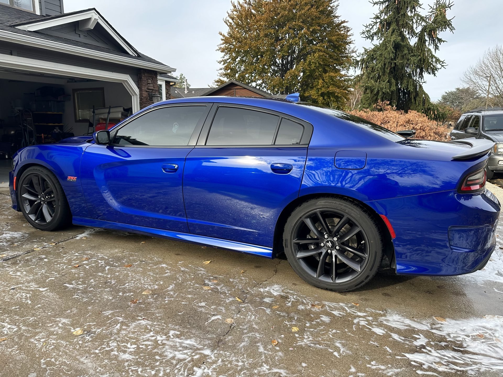 Diaz Detailing blue Dodge Charger 392 after detail