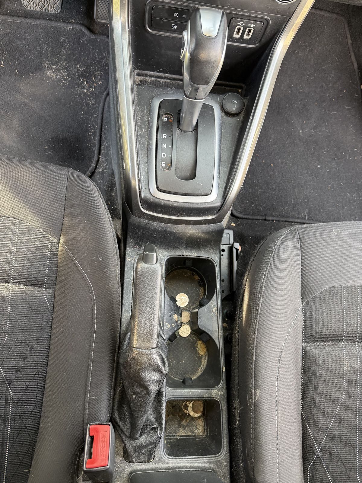 Center console filthy