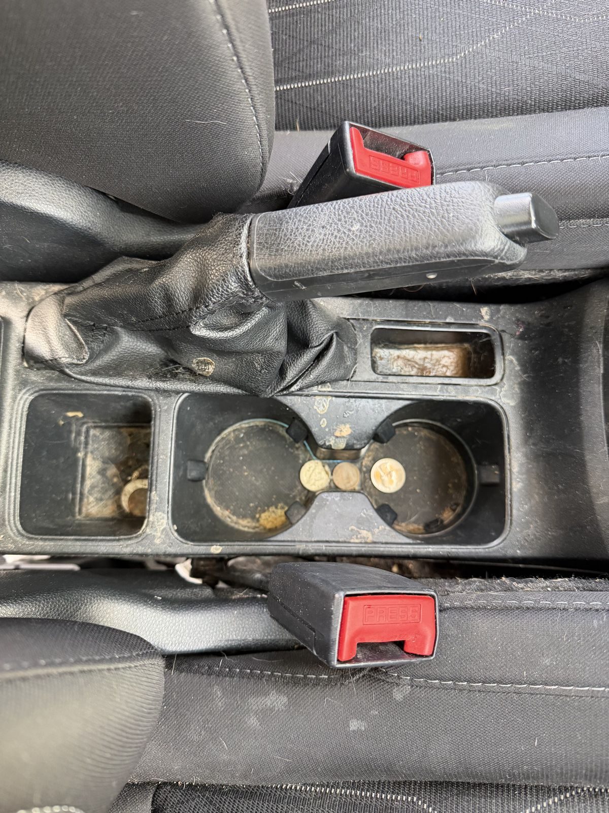 Cup holders dirty before