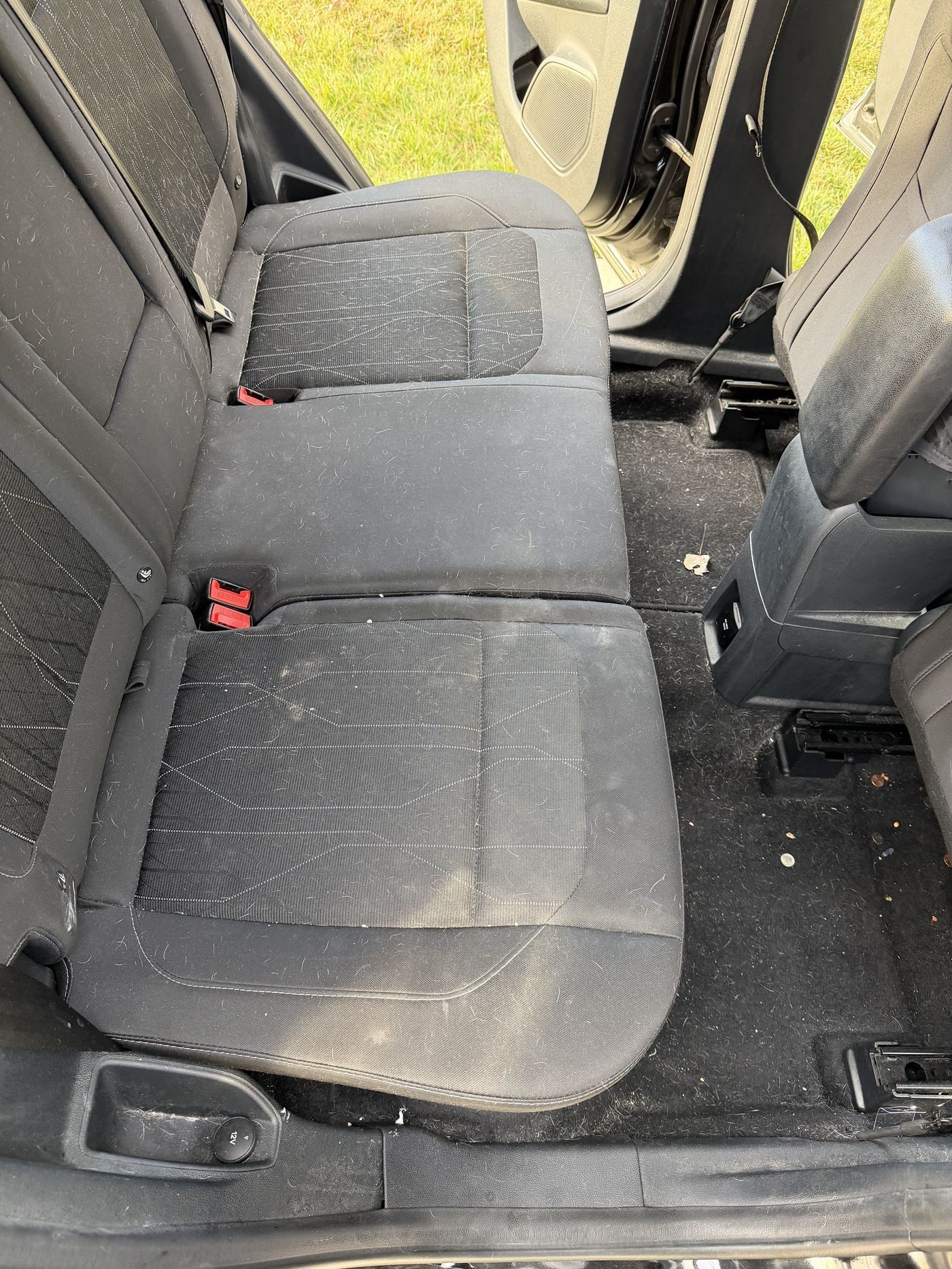 Rear seats before